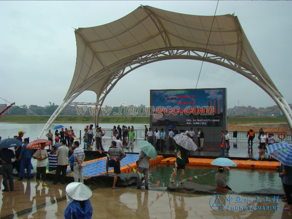我司将承建广西贵港市水上舞台工程