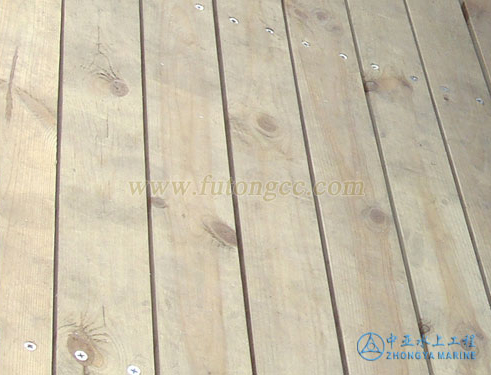 Pine decking