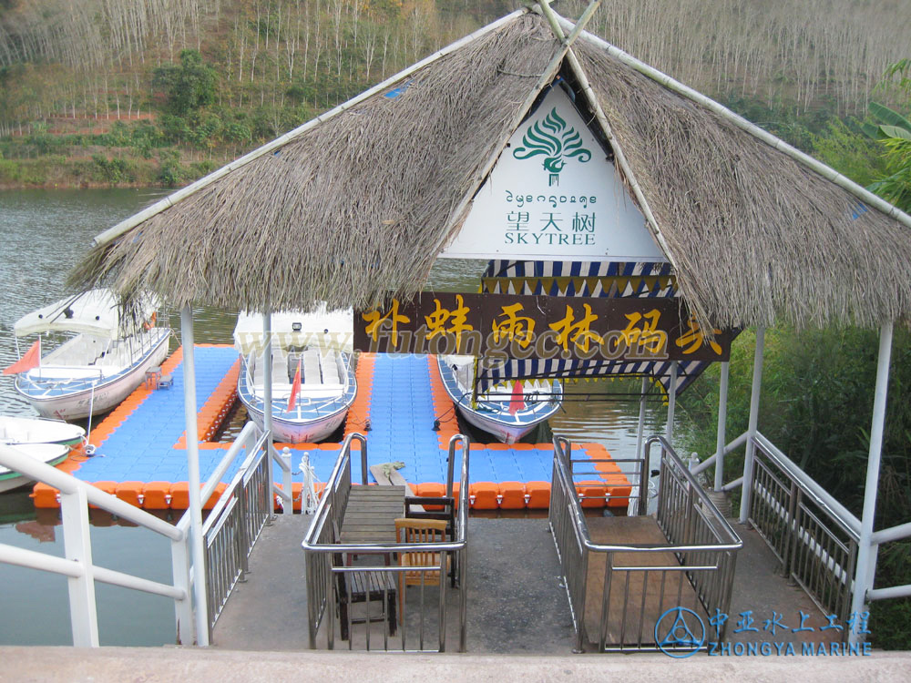 Floating Wharf in Xishuangbanna, Yunnan