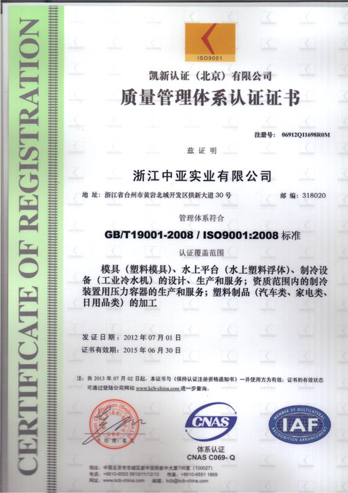 Quality Management System Certification